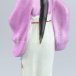 Keleti porcelán figura, jelzett, kis kopásokkal, m: 24 cm - Image 2