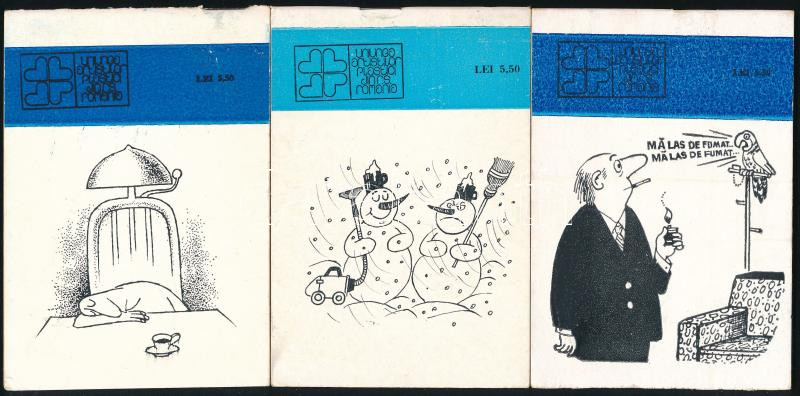 3 db román karikatúra-füzetke / Romanian caricature booklets - Image 2