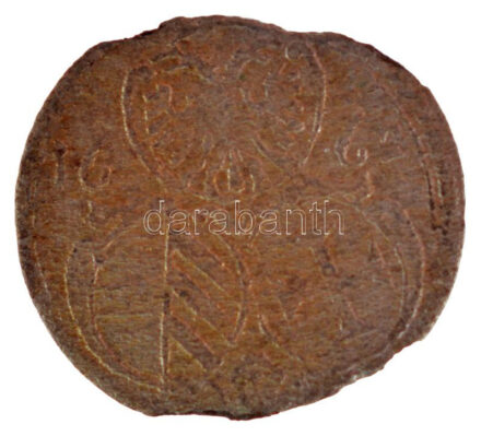 Ausztria 1688. 2pf billon 'I. Lipót' (0,34g) T:2- Austria 1688. 2 Pfennig billon 'Leopold I' (0,34g) C:VF Krause KM#1195