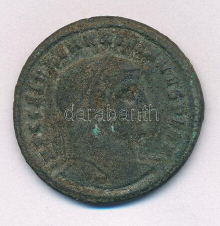 Római Birodalom / Heraclea / Maximianus 297-298. AE Follis bronz (10,11g) T:2,2- patina Roman Empire / Heraclea / Maximianus 297-298. AE Follis bronze 'IMP C M A MAXIMIANVS PF AVG / GENIO POPVLI ROMANI - HTB' (10,11g) C:XF,VF patina RIC 19b,B