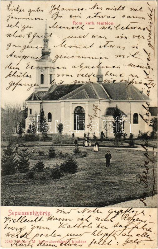 1904 Sepsiszentgyörgy, Sfantu Gheorghe; Római katolikus templom / church (EK)