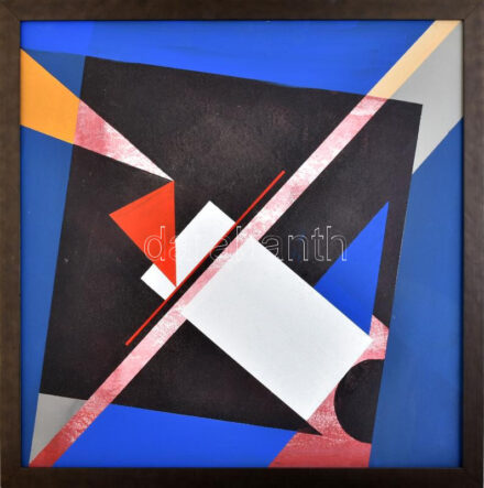 Koppány Attila (1947-): Tiszta lappal. Akril, vászon. Jelezve a hátoldalon. Fakeretben. 60x60 cm