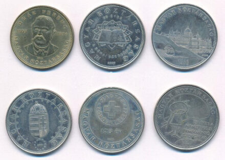2003. 20Ft 'Deák' + 2004-2007. 50Ft (5xklf) különböző emlékkiadások T:2,2- patina, karc