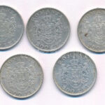 Románia 1942. 200L Ag 'I. Mihály' (5x) T:2,2- Romania 1942. 200 Lei Ag 'Mihai I' (5x) C:XF,VF Krause KM#63 - Image 2