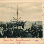 1899 (Vorläufer) Galati, Galatz; Vue du Port / port, steamship. H. Wichmann Editeur (EB)