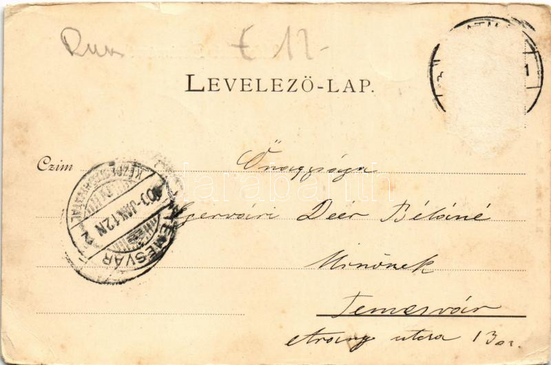 1900 Szatmárnémeti, Szatmár, Satu Mare; Zárda. Reizer János kiadása / nunnery (Rb) - Image 2