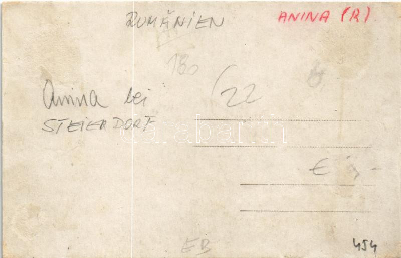 Anina, Stájerlakanina, Steierdorf; vasgyár / iron works, factory. photo (r) - Image 2