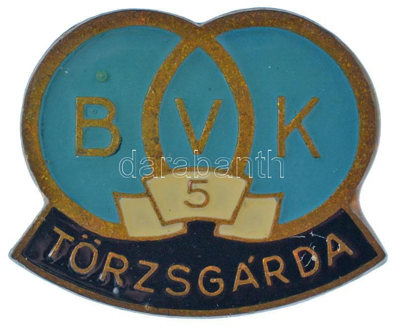 1984. 'Borsodi Vegyi kombinát bronz fokozatú törzsgárda-jelvény' műgyantás bronz kitűző névre szóló adományozólappal (12x15mm) T:1- lapon ütődésnyomok