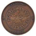 2015. 'Magyar Pénzverő Zrt. Látogatói Érem / Elődeink - Brassó' kétoldalas bronz emlékérem kapszulában, eredeti tokokban (42,5mm) T:1 - Image 2
