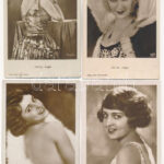 SZÍNÉSZNŐK - 6 db régi külföldi képeslap / ACTRESSES - 6 pre-1945 non-Hungarian postcards