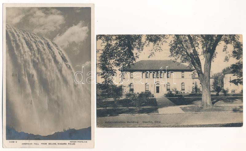 8 db RÉGI amerikai képeslap vegyes minőségben / 8 pre-1945 American (USA) postcards in mixed quality - Image 2