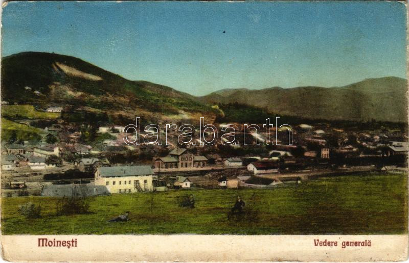1927 Moinesti, Mojnest; Vedere generala / general view, railway station (EK)