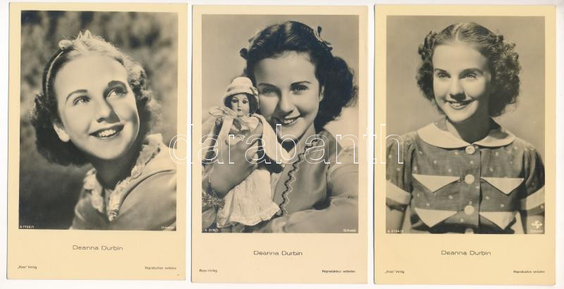 SZÍNÉSZNŐK - 5 db régi külföldi képeslap / ACTRESSES - 5 pre-1945 non-Hungarian postcards