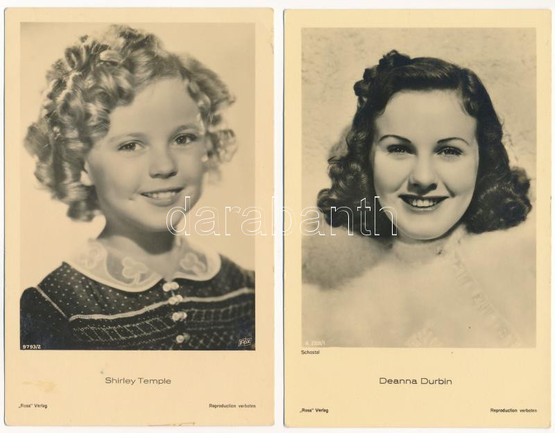 SZÍNÉSZNŐK - 5 db régi külföldi képeslap / ACTRESSES - 5 pre-1945 non-Hungarian postcards - Image 2