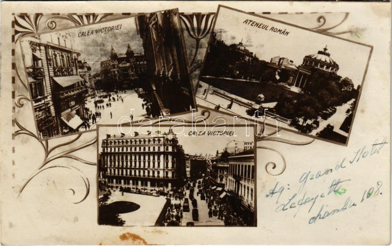 1933 Bucharest, Bukarest, Bucuresti, Bucuresci; Calea Victoriei, Ateneul Roman. Art Nouveau (fl)