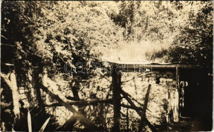 1918 Osztrák-magyar katona fedett állás / K.u.k. Austro-Hungarian military post. photo