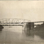 1912 Lugos, Lugoj; árvíz a Temes folyón, híd / Timis river flood, bridge. photo