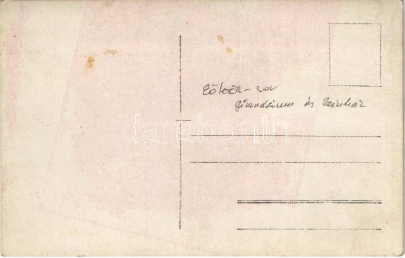 1912 Lugos, Lugoj; árvíz a Temes folyón, Eötvös sor, gimnázium, színház / Timis river flood, school and theatre. photo - Image 2