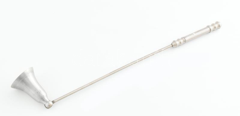 Rozsdamentes acél gyertyakoppintó, h: 35 cm