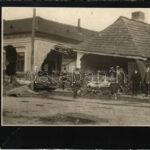 1912 Lugos, Lugoj; árvíz utáni pusztítások / Timis river flood, destruction. photo (fa)
