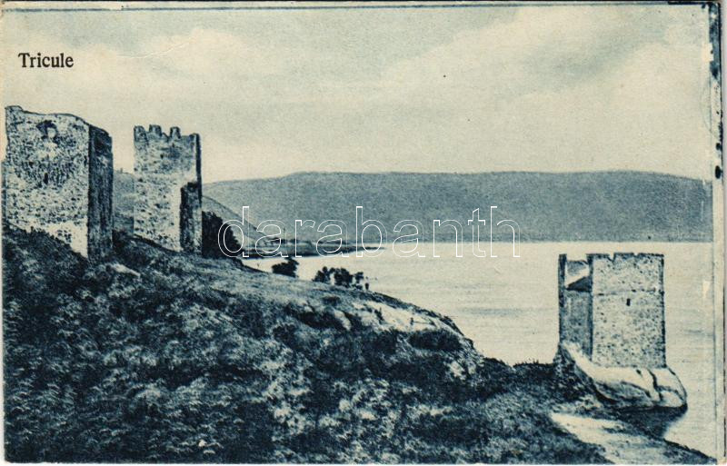 Orsova, Al-Duna, Trikule, Háromtorony / tower ruins / Tricule (EK)