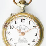 Systeme Roskopf Patent CFR vasutas zsebóra. számlapon apró sérülés, működő, jó állapotban d: 50 mm