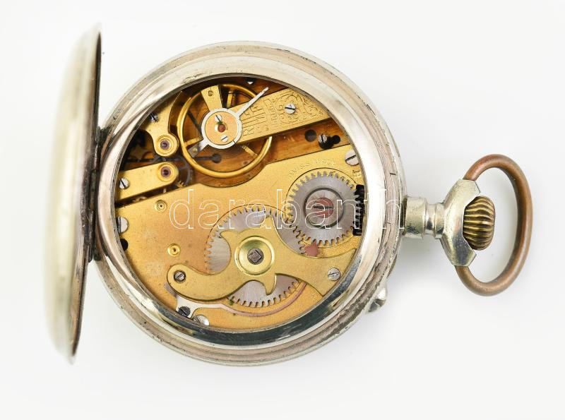 Systeme Roskopf Patent CFR vasutas zsebóra. számlapon apró sérülés, működő, jó állapotban d: 50 mm - Image 3