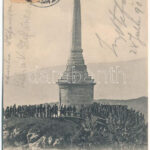 1903 Brassó, Kronstadt, Brasov; Árpád szobor / Hungarian Millennium monument (r)