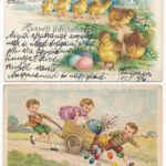 5 db régi üdvözlő képeslap vegyes minőségben / 5 pre-1945 greeting postcards in mixed quality - Image 2