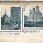 1899 (Vorläufer) Curtea de Arges, Argyasudvarhely; Salutari din Romania, Manastirea / monastery. Art Nouveau, floral (EB)