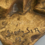 Sződy Szilárd (1878-1939): Libatömő. Égetett agyag, jelzett, kis kopásokkal, m: 25 cm - Image 4