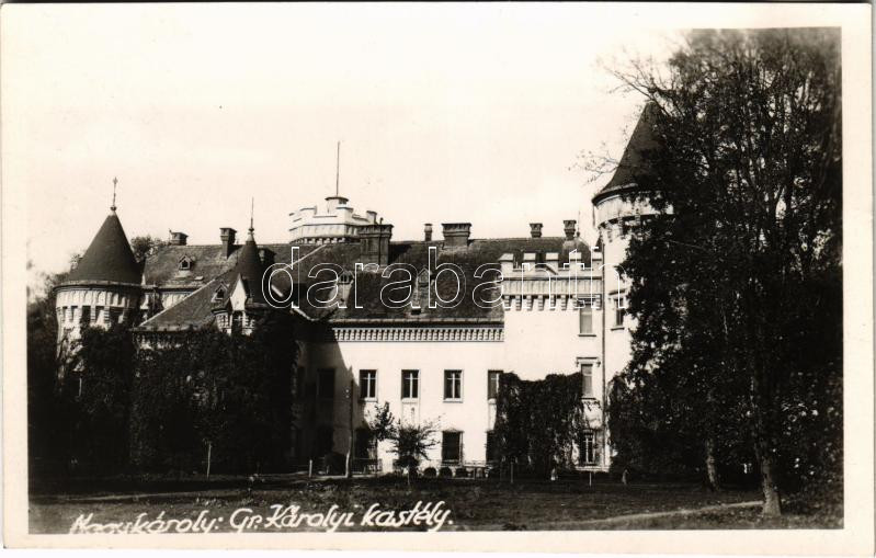 Nagykároly, Carei; Gróf Károlyi kastély / castle. Fotó Kósa