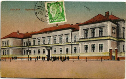 1928 Szolnok, főgimnázium. Vasúti levelezőlapárusítás 294., TCV card