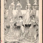cca 1900 kb. 20 db női divatkép, a francia Le Moniteur de la Mode c. magazinból, nyomat, papír, lap széle részben kissé sérült, 38x28 cm - Image 4