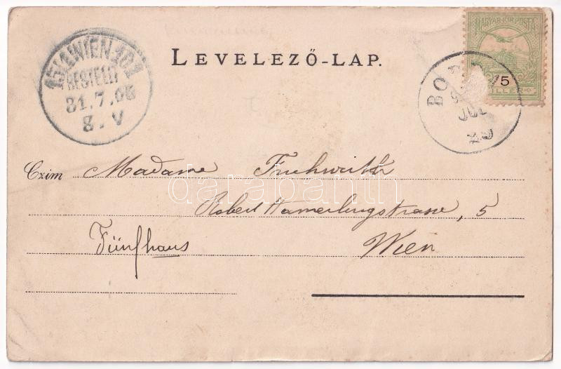 1903 Csene, Tschene, Cenej, Cenei; Uzbasich villa / villa (Rb) - Image 2