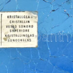 GRAL német retró kristály üveg, fátyol technikás, jelzett, hibátlan, m: 21 cm - Image 2