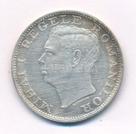 Románia 1944. 500L Ag 'I. Mihály' T:2 Romania 1944. 500 Lei Ag 'Mihai I' C:XF Krause KM#65