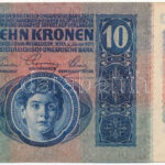 1915. 10K '1234 876891' piros 'DEUTSCHÖSTERREICH' felülbélyegzéssel T:III szép papír Adamo K11