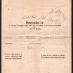 1949 Szemle-ív községi borforgalmi adó alá eső must- és bormennyiségekről