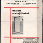 Stieber-féle építési és ipari rt. Bp. sajtolt acélajtótokok árjegyzék, hajtott