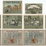 Németország / Weimari Köztársaság / Weimar 1921. 50pf (4xklf) + Münchensdorf 1921. 50pf (4xklf) + Hallig 1921. 50pf + 1M szükségpénz T:I-,II Germany / Weimar Republic / Weimar 1921. 50 Pfennig (4xdiff) + Münchensdorf 1921. 50 Pfennig