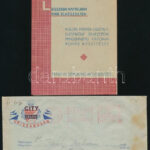 1939 City úriszabóság őszi reklámprospektus + fejléces boríték