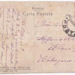 1911 Braila, Bufetul din Gradina Publica / buffet at the park, restaurant, garden with waiters and guests (wet damage) - Image 2