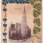 1901 Kolozsvár, Cluj; Szent Mihály templom. Dombornyomott szecessziós / church. Embossed Art Nouveau (EK)