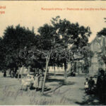 1908 Lippa, Lipova; Marosparti sétány, csendőrök. 3067. (W.L. ?) Zeitler Lajos kiadása / Promenade an dem Ufer des Maros / Mures riverside promenade, gendarmes (EK)