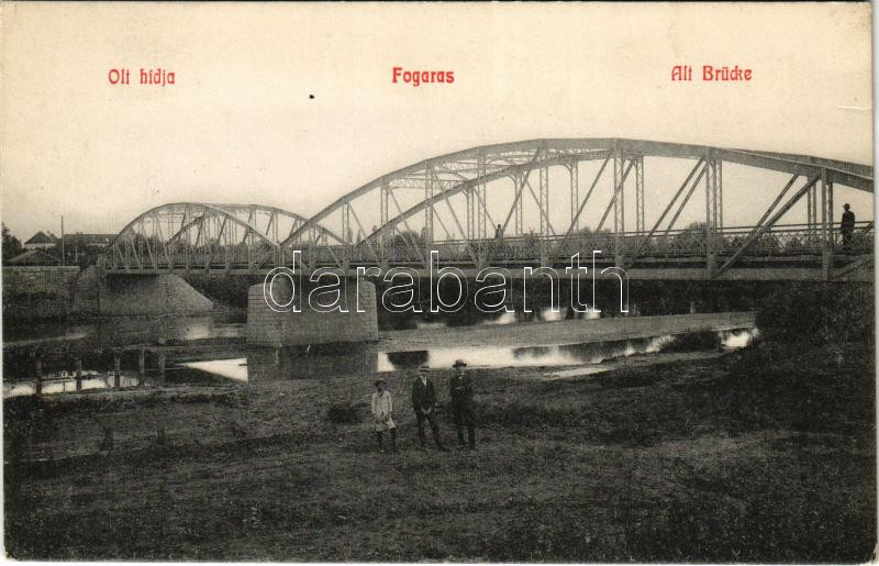 1913 Fogaras, Fagaras; Olt hídja / Alt Brücke / Olt river bridge (EK)