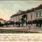 1905 Nagykároly, Carei; Széchenyi utca, Kereskedelmi és Iparbank. Csókás László kiadása / street view, bank (EK)