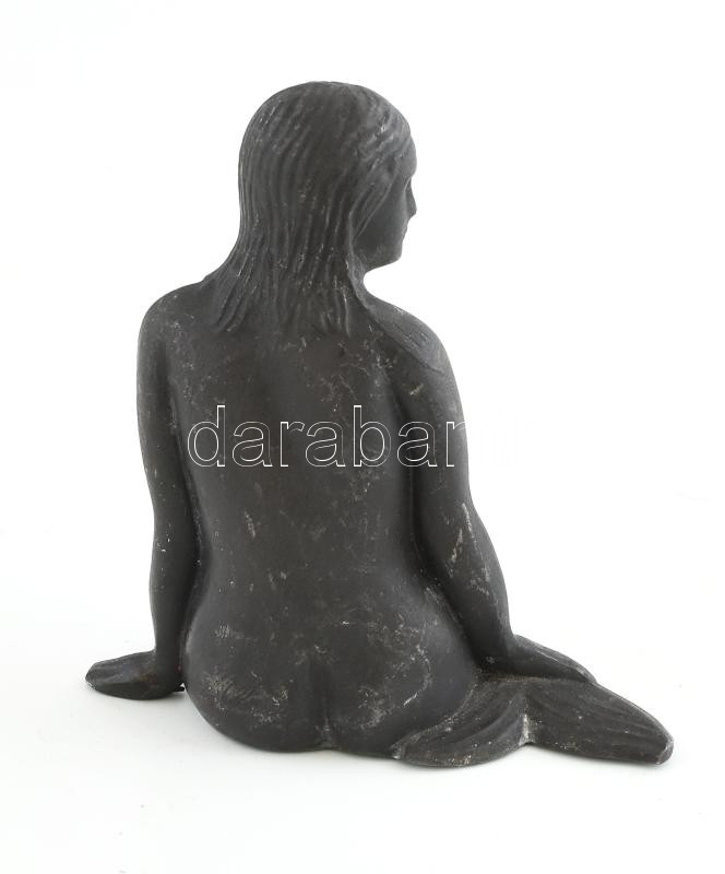 Jelzés nélkül: Kis hableány. Ón, kis kopásokkal, m: 11,5 cm - Image 3