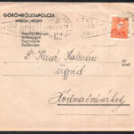 1939 Görömbölytapolca (Tapolca, Miskolctapolca), felhívás a sziklatemplom megmentésére való gyűjtésre, eredeti borítékkal, jó állapotban - Image 2