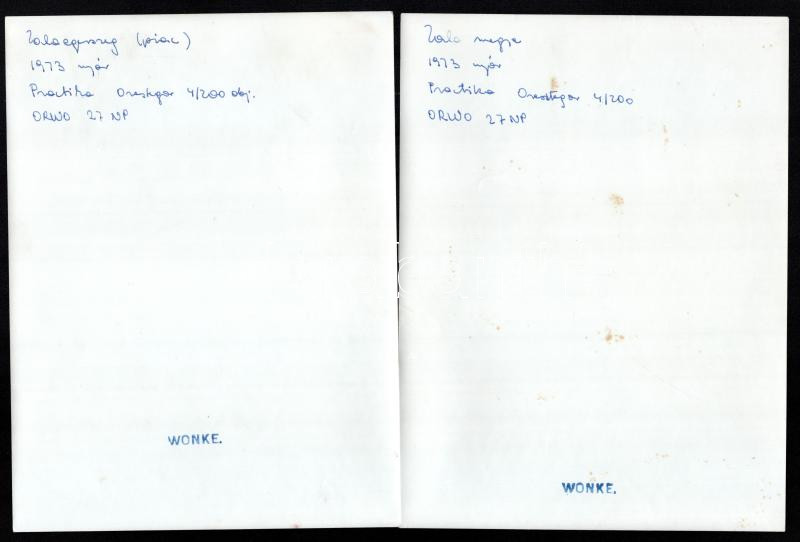 cca 1970 Budapesti életképek, szociofotók Wonke Rezső 5 db pecséttel jelzett vintage fotóművészeti alkotása 18x13 cm - Image 2